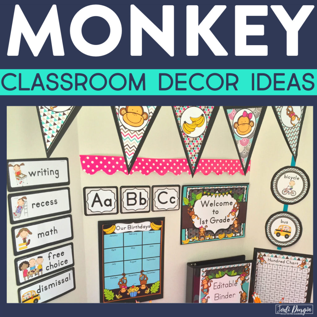 Monkey Classroom Decor | Monkey Theme