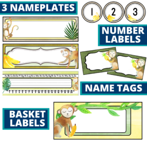 Monkey Classroom Theme Ideas - Clutter-Free Classroom | by Jodi Durgin