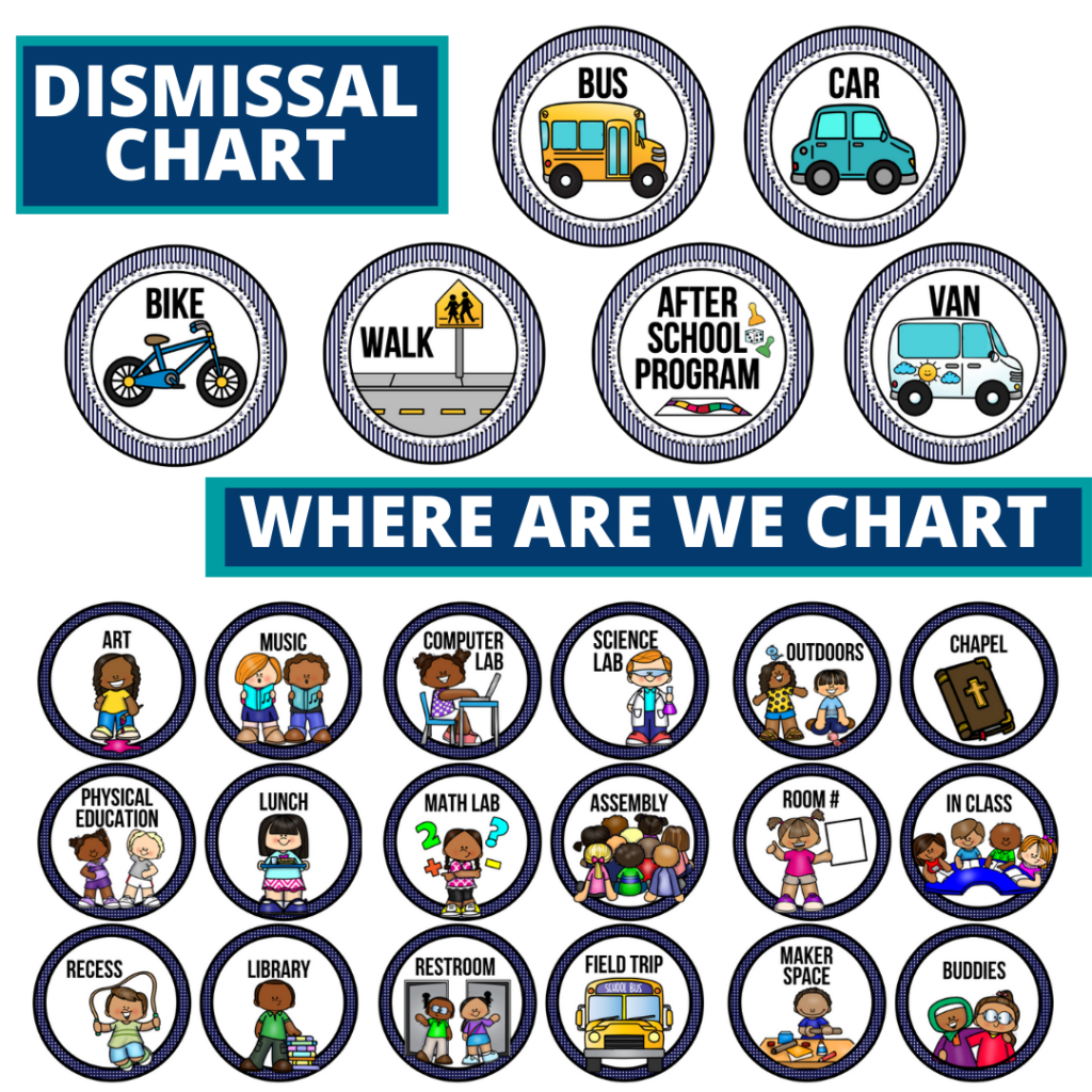 nautical theme editable dismissal chart for elementary classrooms with for better classroom