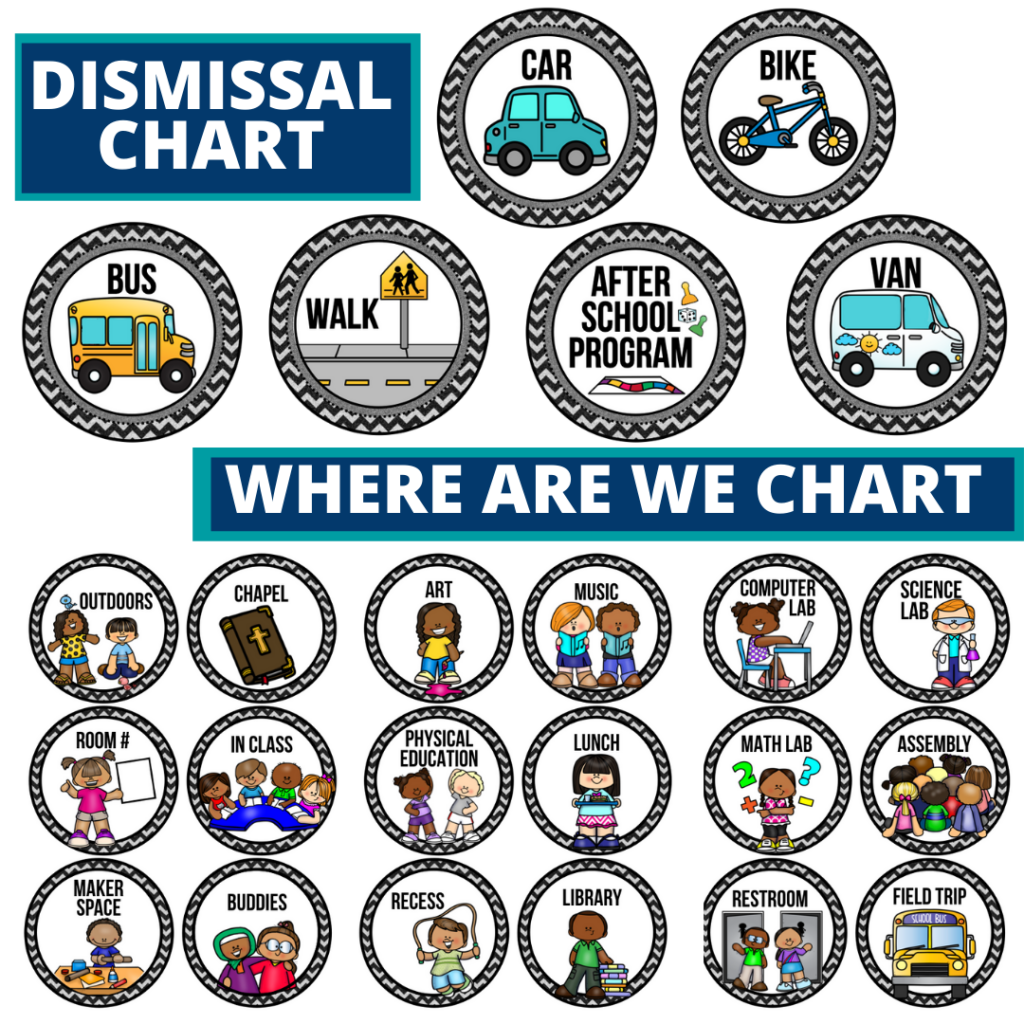rock and roll theme editable dismissal chart for elementary classrooms with for better classroom