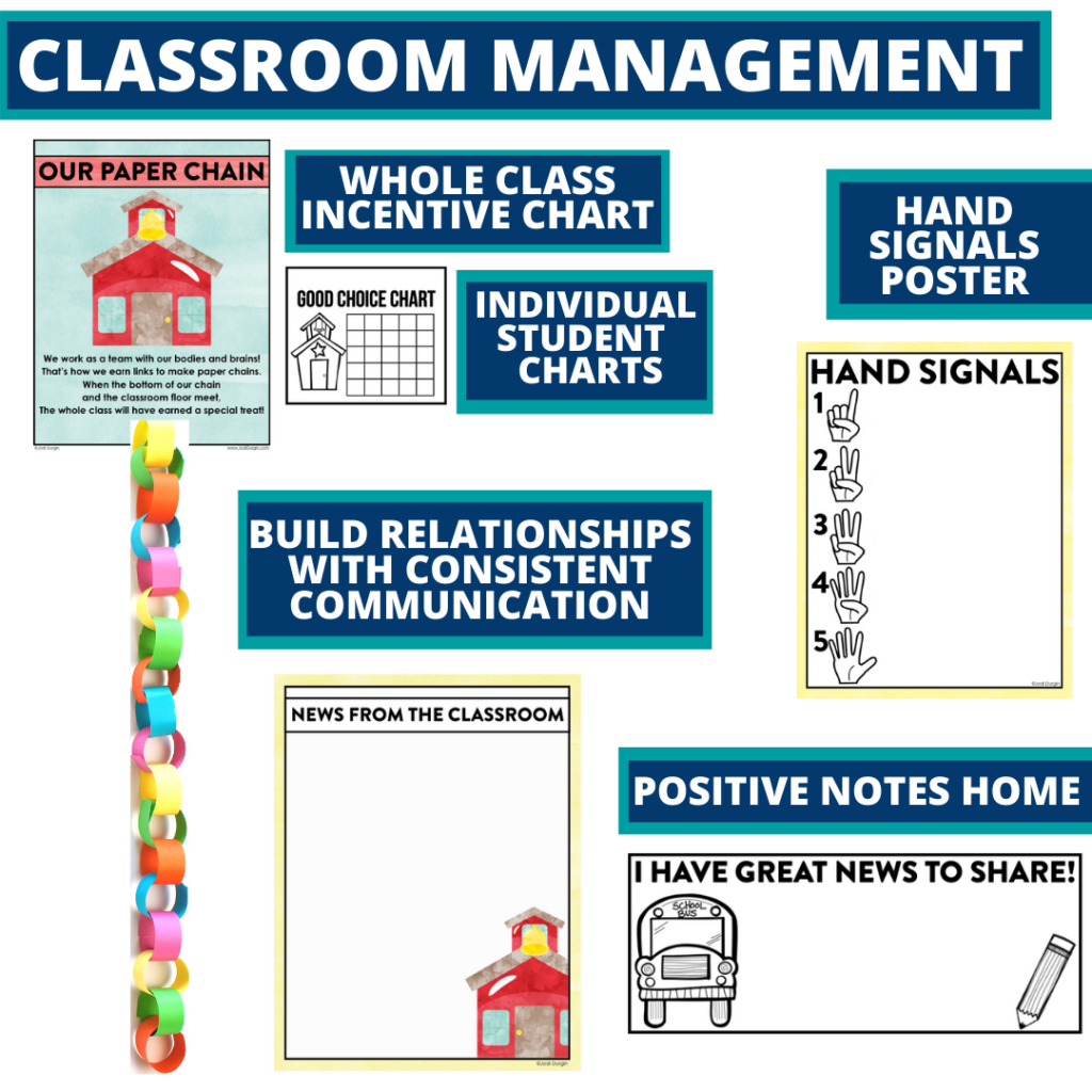 school themed tools for improving student behavior in an elementary classroom