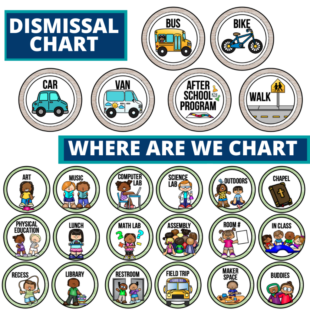 woodland theme editable dismissal chart for elementary classrooms with for better classroom