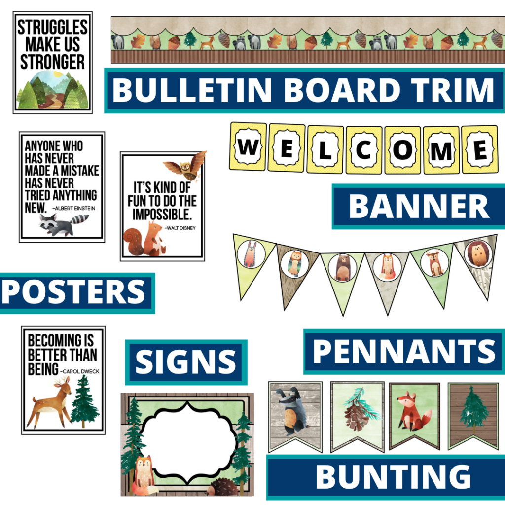 woodland-classroom-theme-ideas-for-elementary-teachers-in-2024-clutter-free-classroom-by