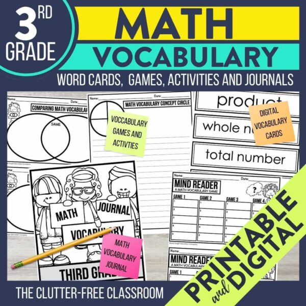Teaching Elementary Math Vocabulary Using Math Word Walls in 2025 ...