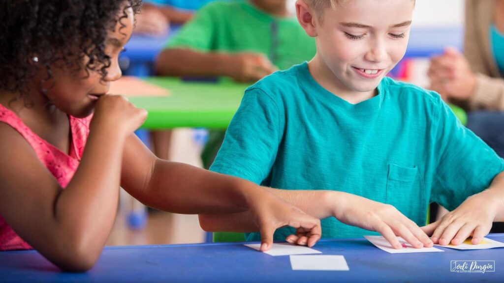 math sorting activities in an elementary classroom