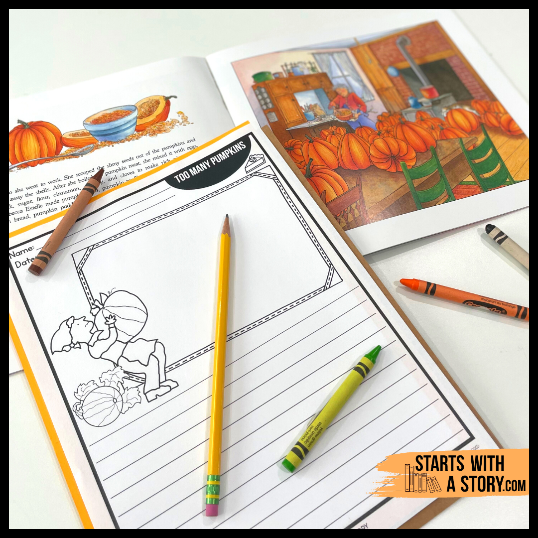 Too Many Pumpkins writing activity