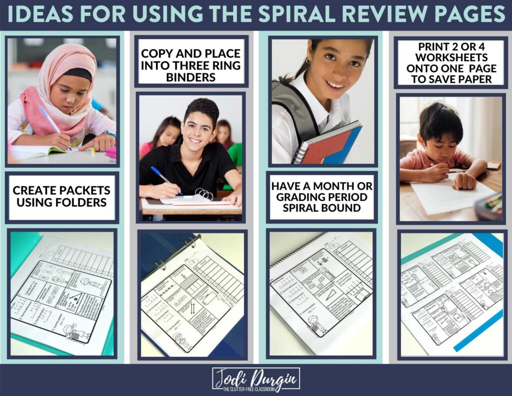 spiral math homework 4th grade