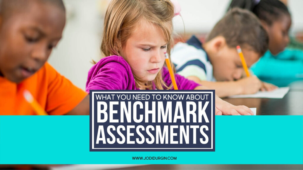 students taking math benchmark assessments