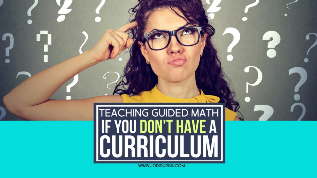 teacher planning guided math lesson without curriculum