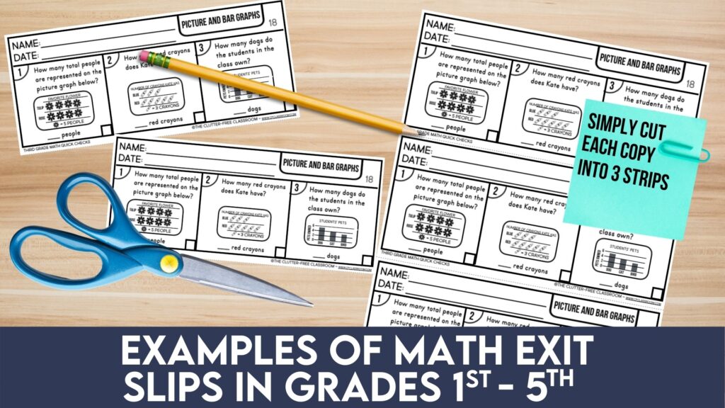 math exit slips for 2nd grade