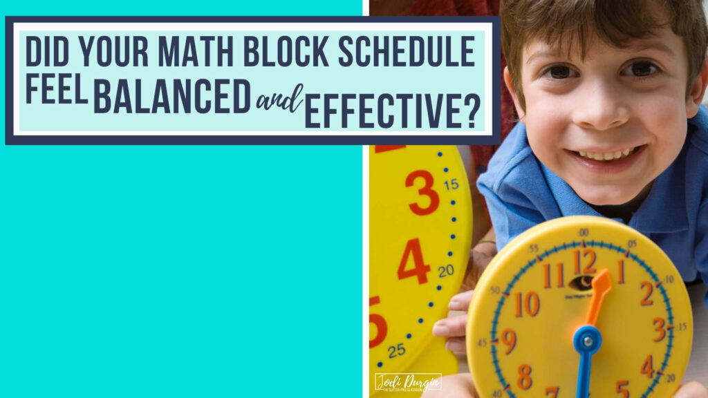 boy with plastic clocks during a telling time lesson activity