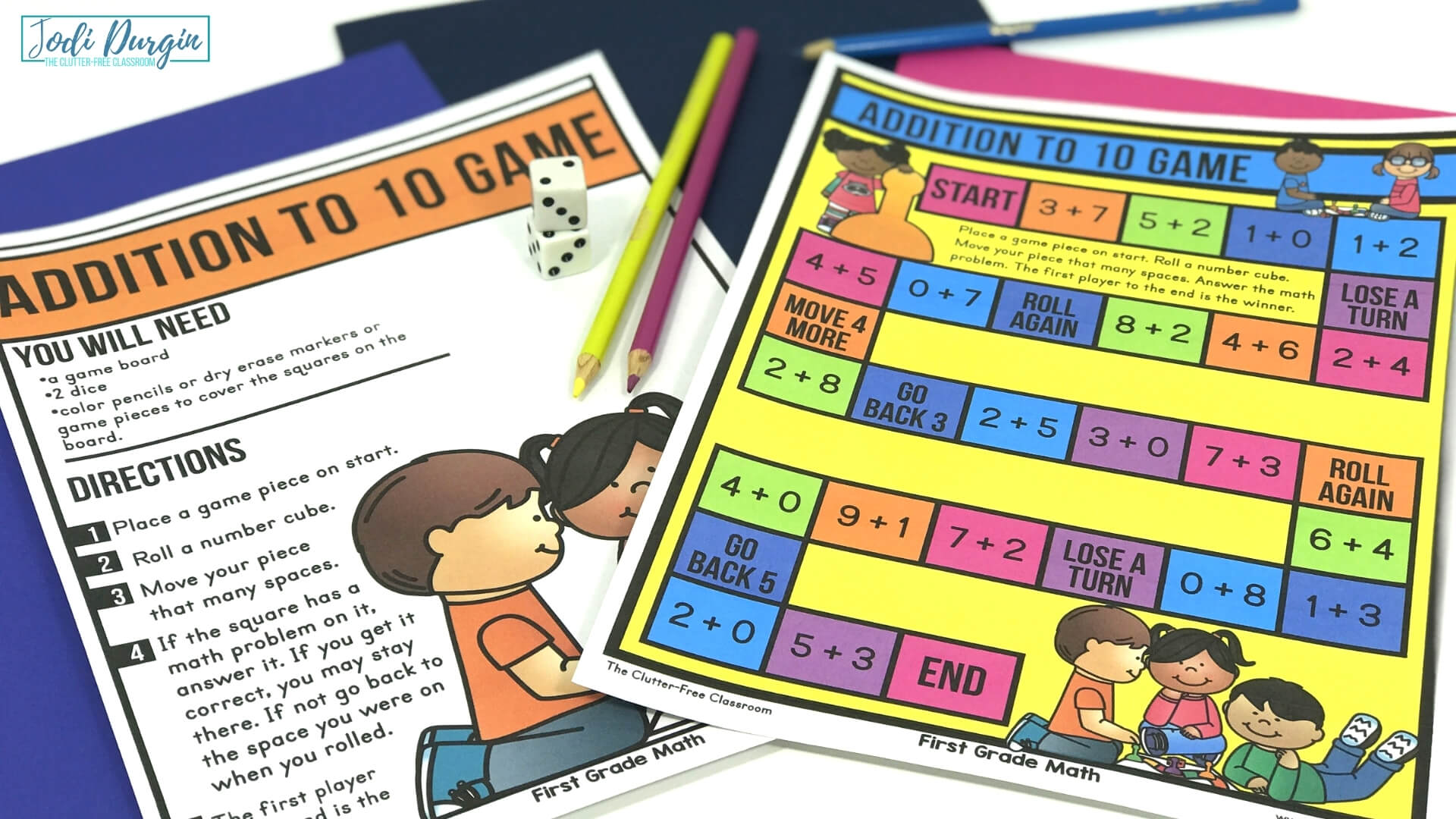 Free Math Center Games 2nd Grade
