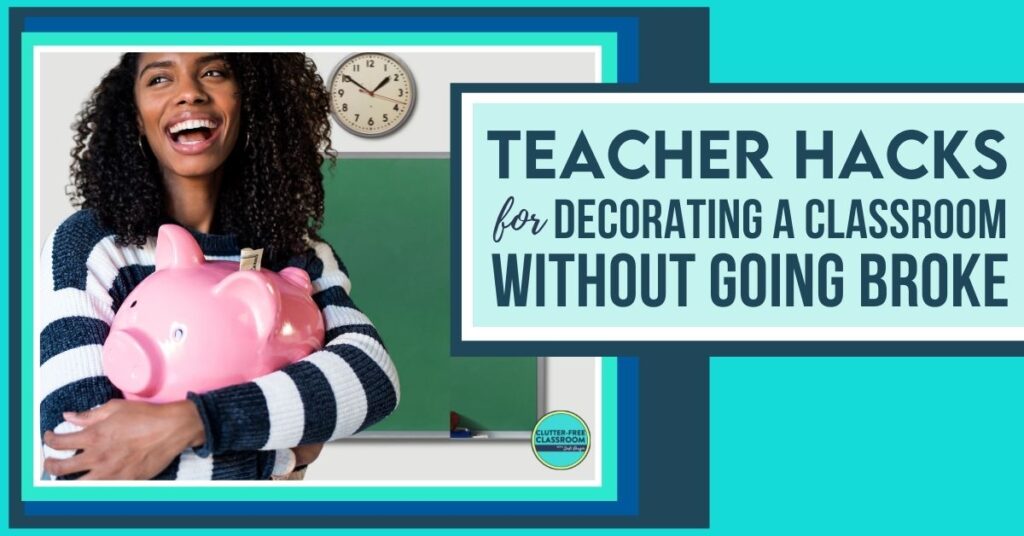 teacher holding a pink ceramic piggy bank