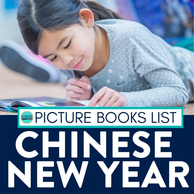 student reading Chinese New Year book