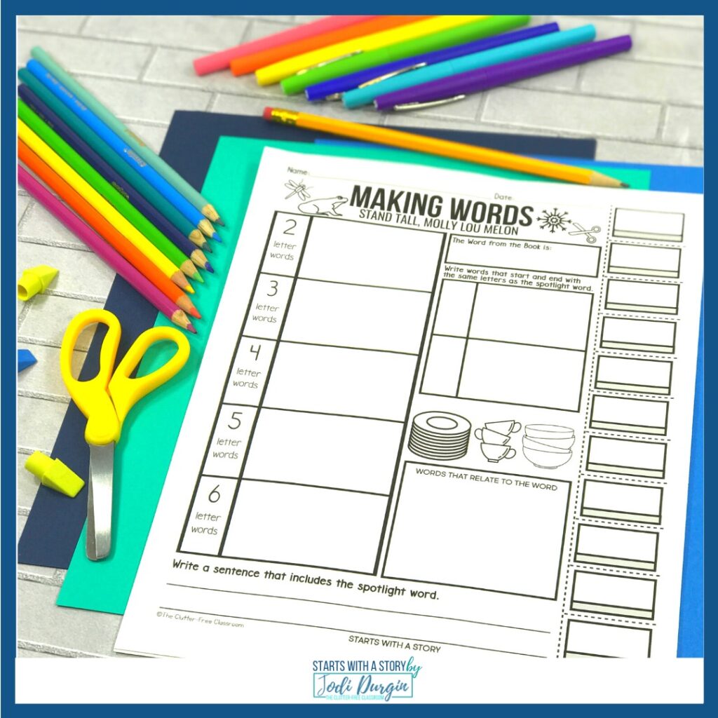 Worksheet for Stand Tall Molly Lou Melon