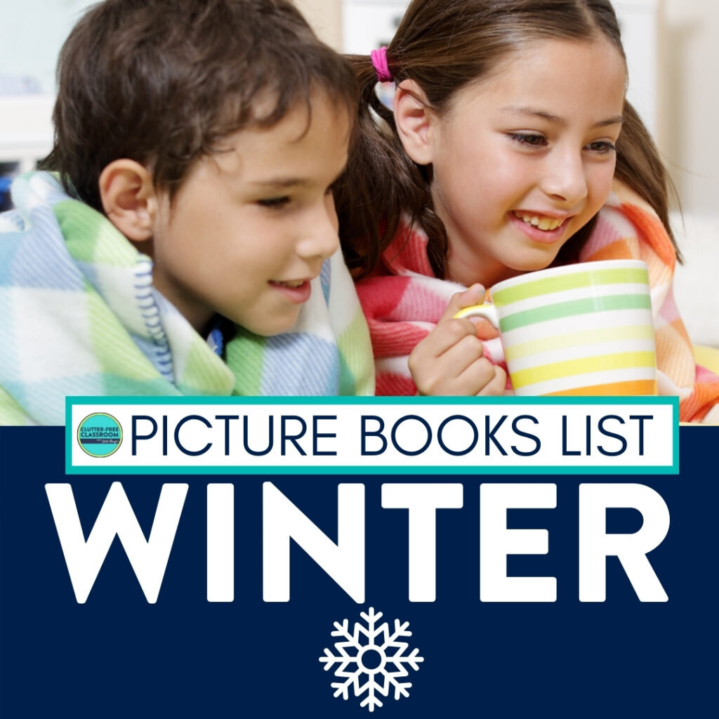 kids reading books about winter