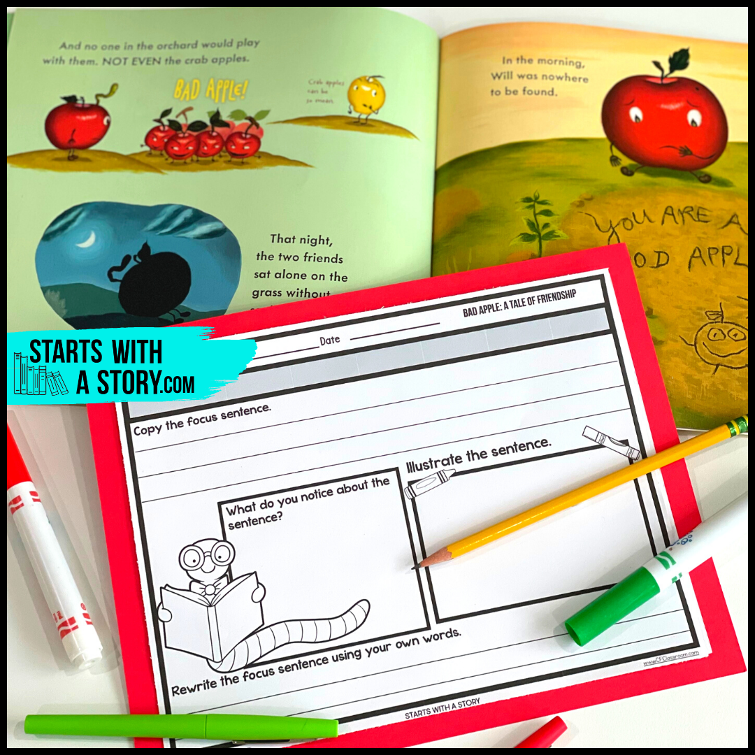 Bad Apple: A Tale of Friendship book activity