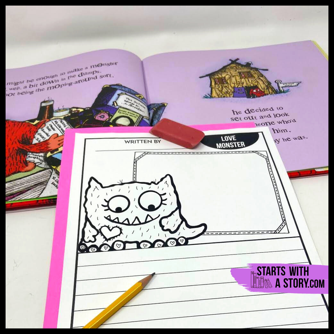 Love Monster writing activity