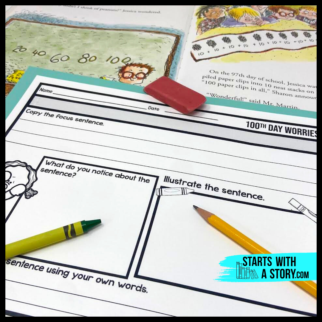 100th Day Worries activity