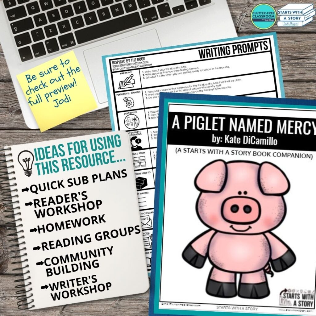 A Piglet Named Mercy book companion