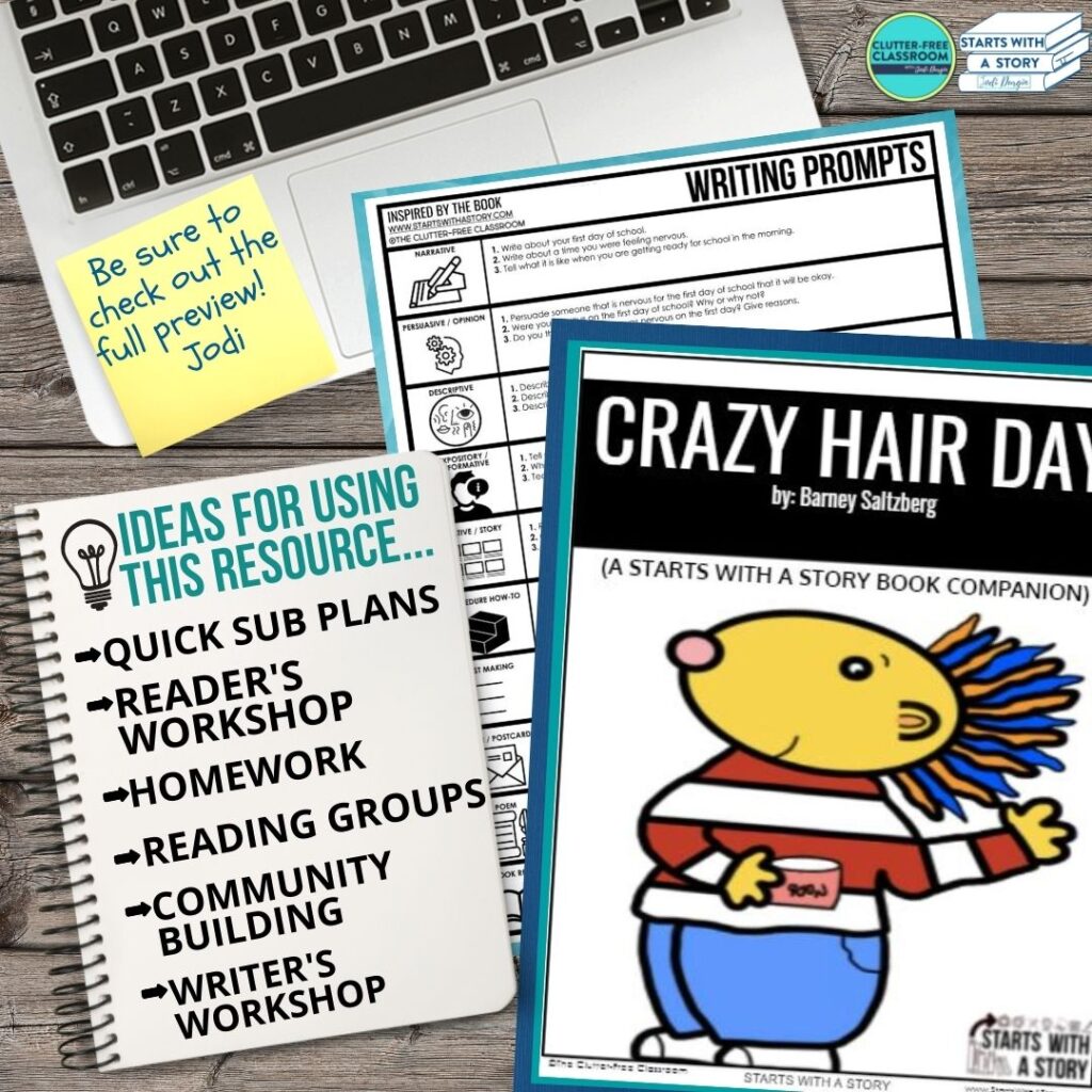 Crazy Hair Day book companion