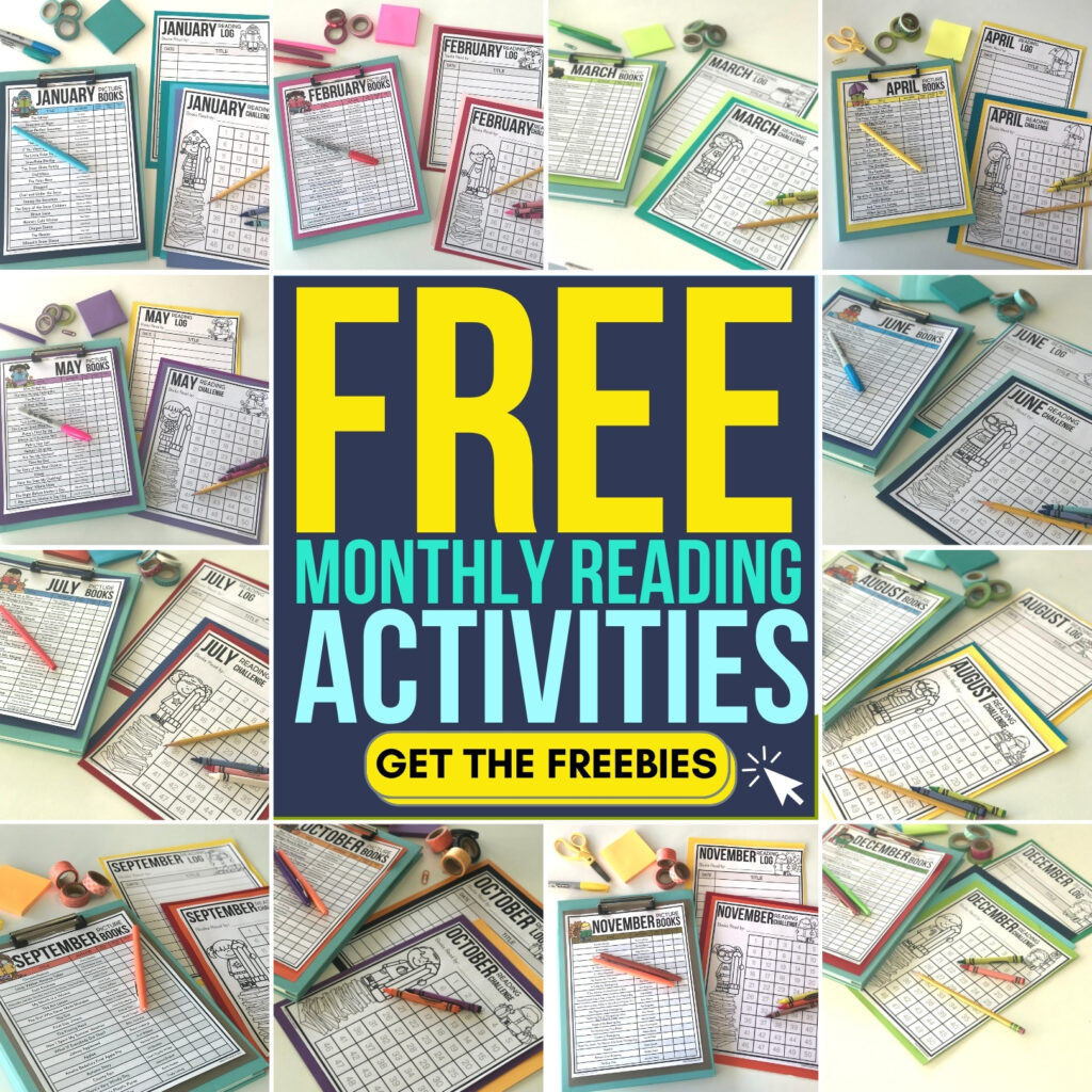 printable monthly reading logs
