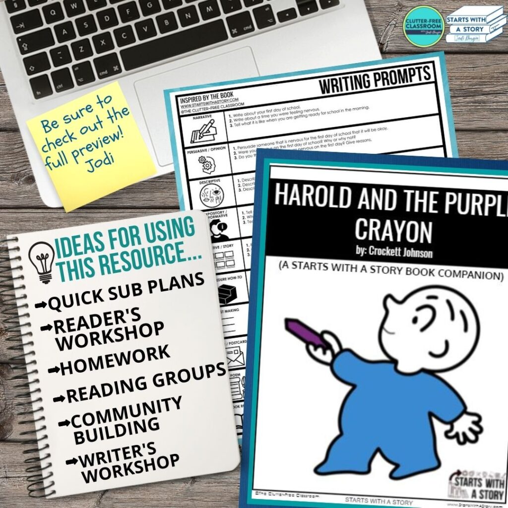 Harold and the Purple Crayon book companion