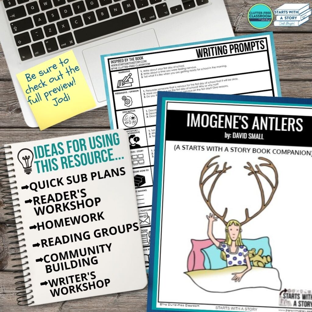 Imogene's Antlers book companion