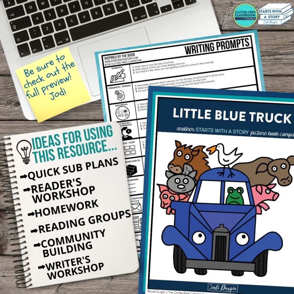Little Blue Truck book companion