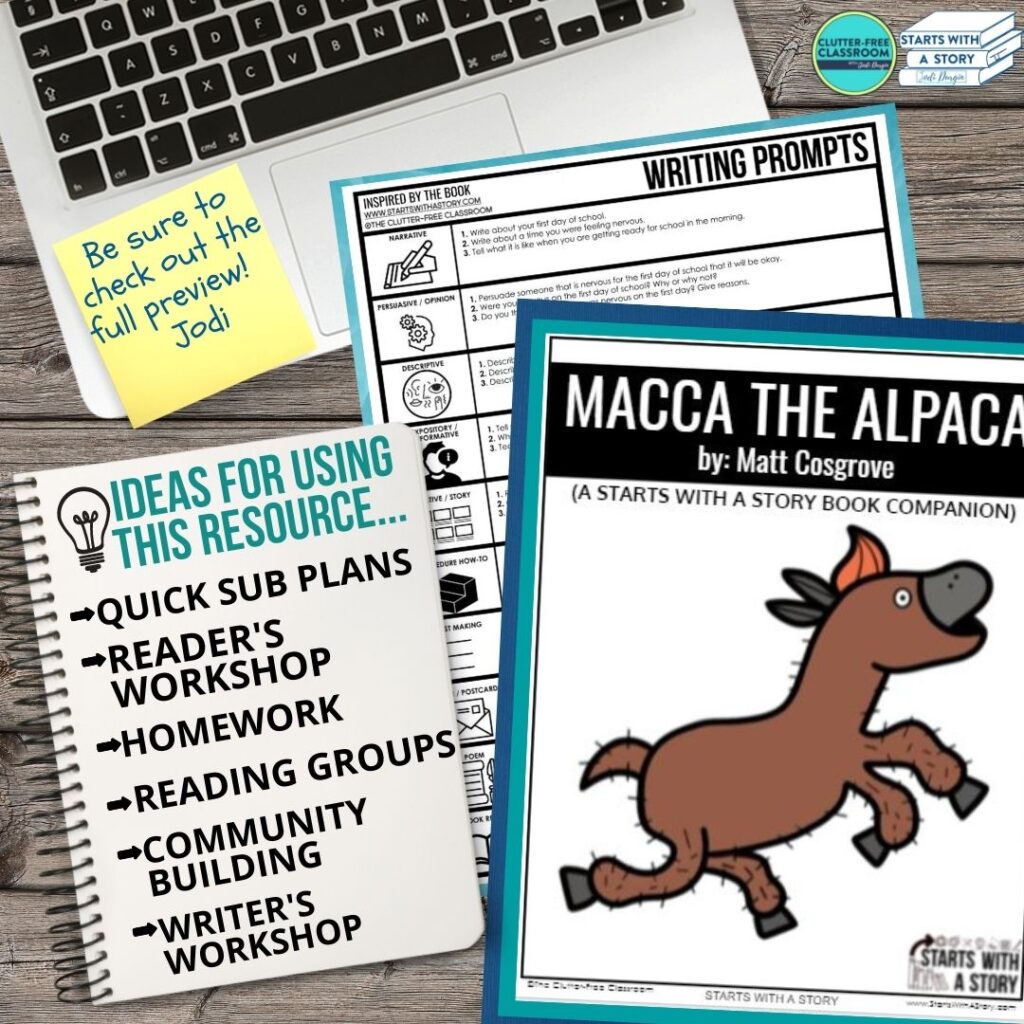 Macca the Alpaca book companion