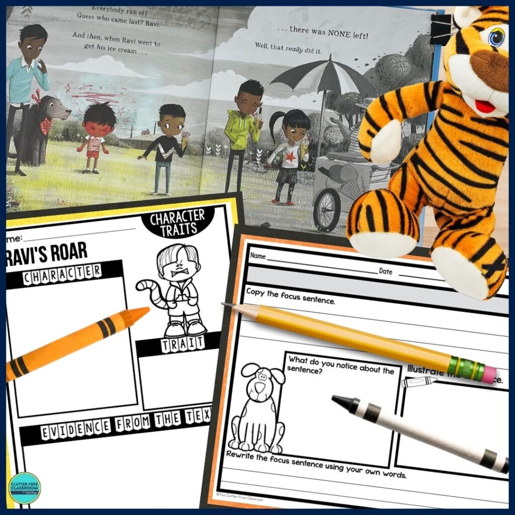 Ravi's Roar worksheets