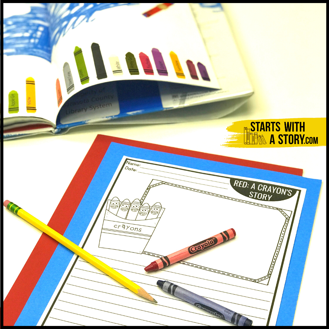 Red A Crayon's Story writing activity