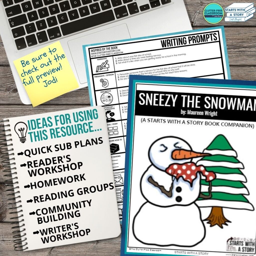 Sneezy the Snowman book companion