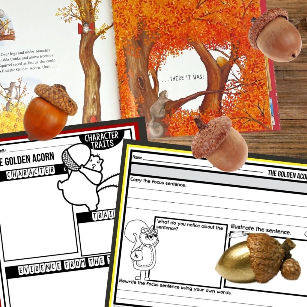 The Golden Acorn worksheets