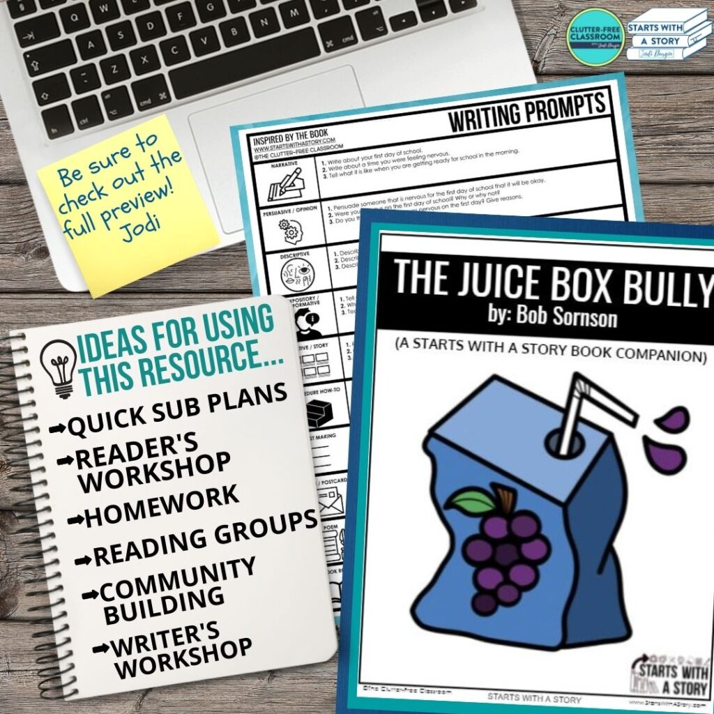 The Juice Box Bully book companion