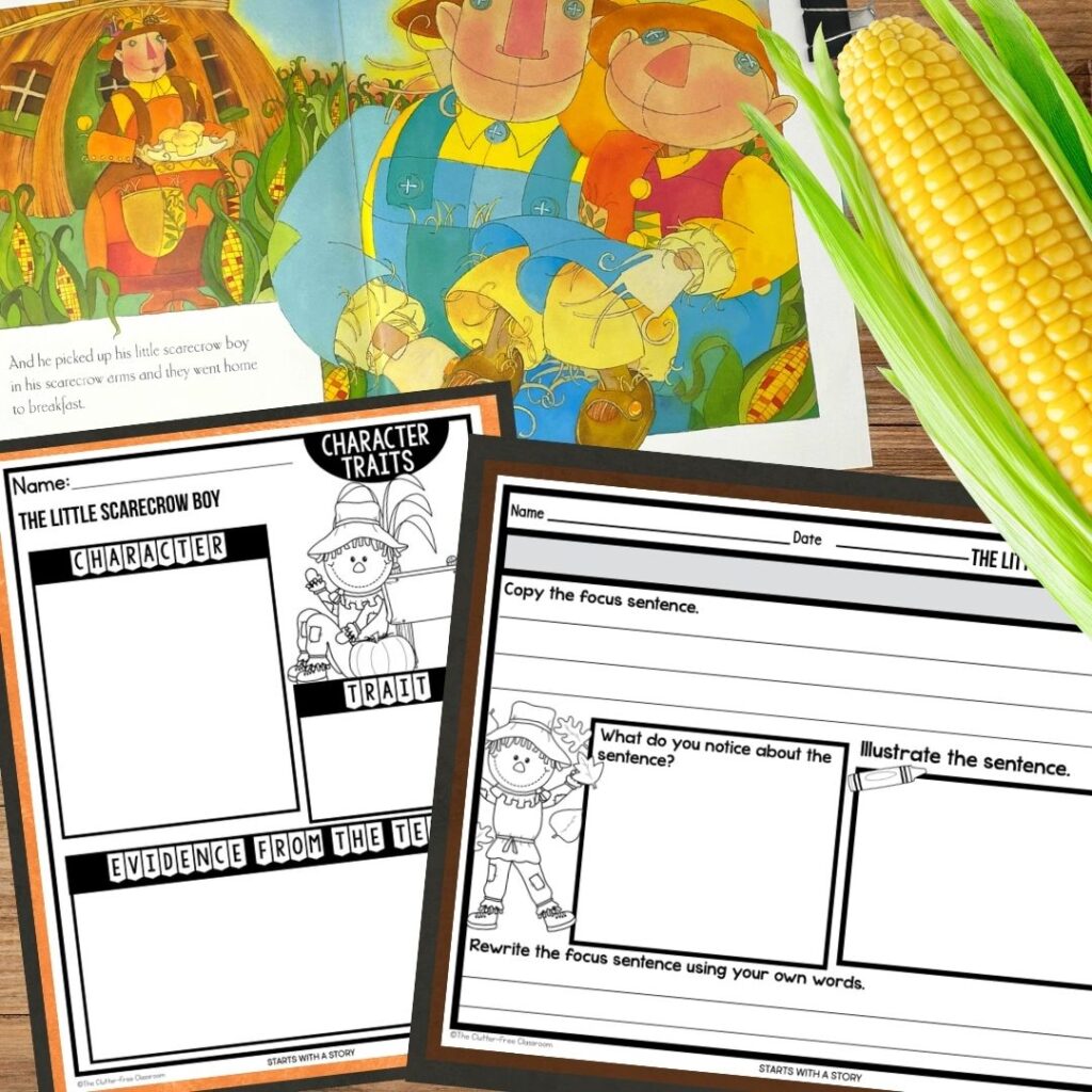 The Little Scarecrow Boy worksheets