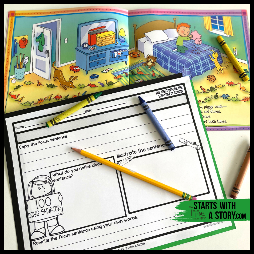 The Night Before the 100th Day of School activity