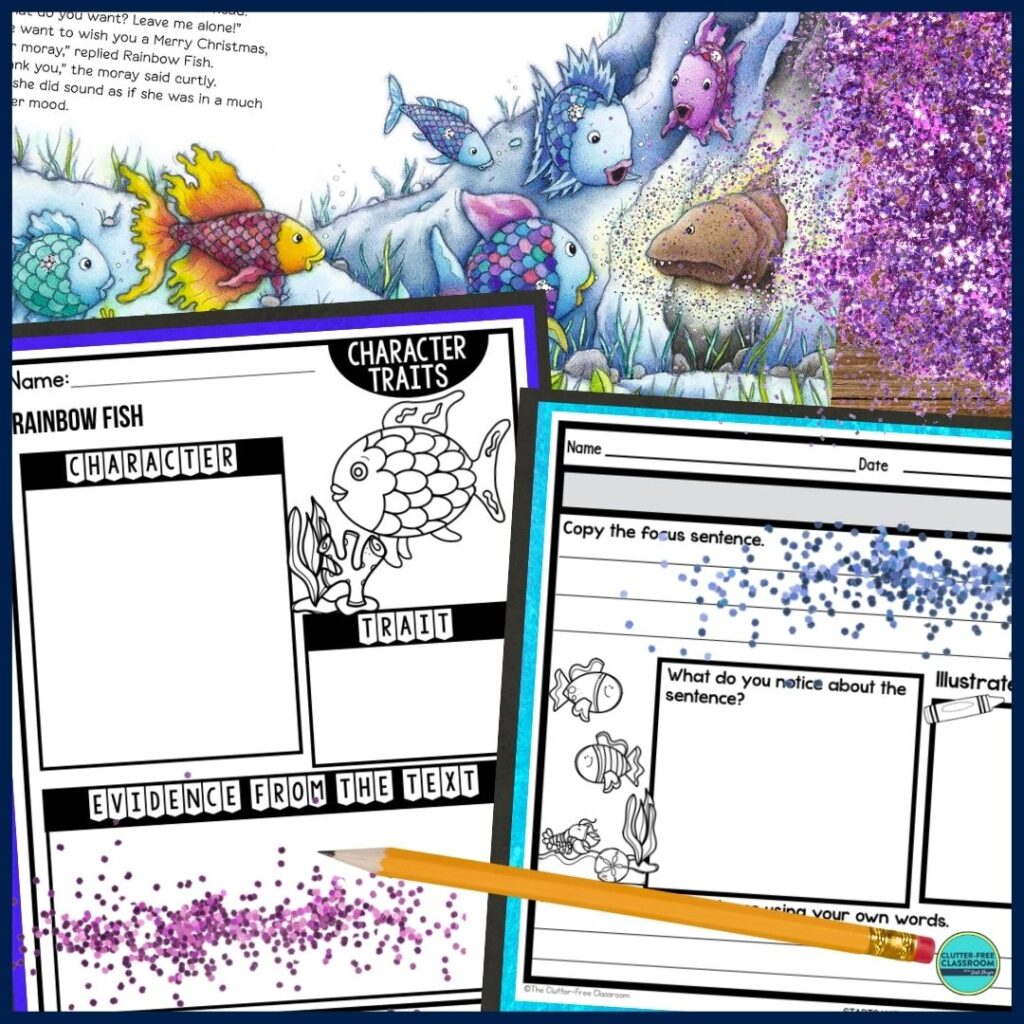 The Rainbow Fish worksheets