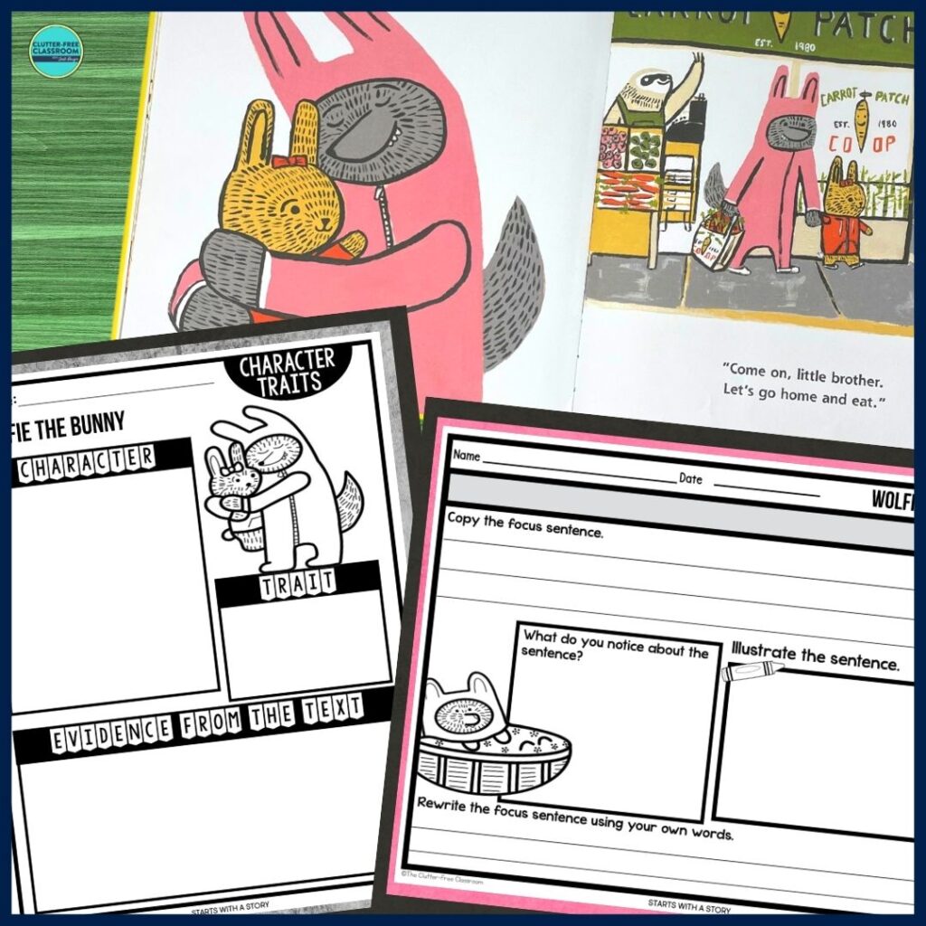 Wolfie the Bunny worksheets