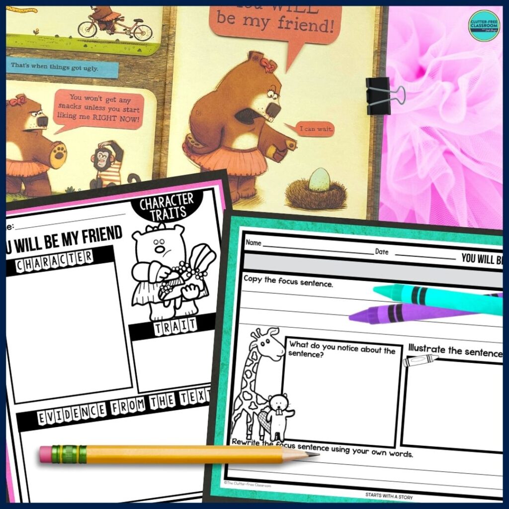 You Will Be My Friend Activities and Lesson Plans for 2023 - Clutter