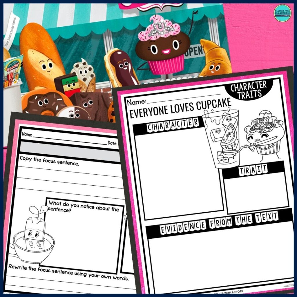 Everyone Loves Cupcake worksheets