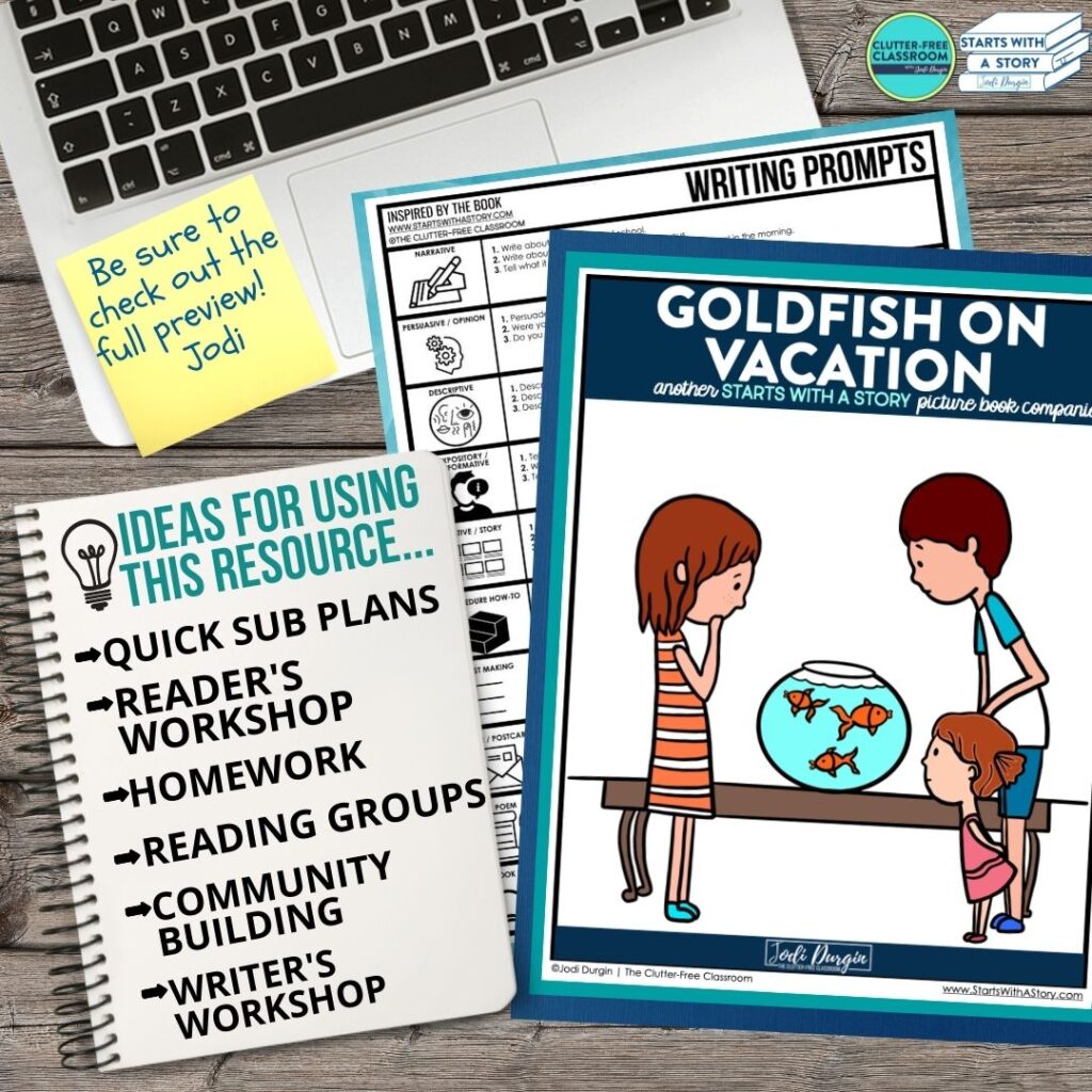 Goldfish on Vacation book companion