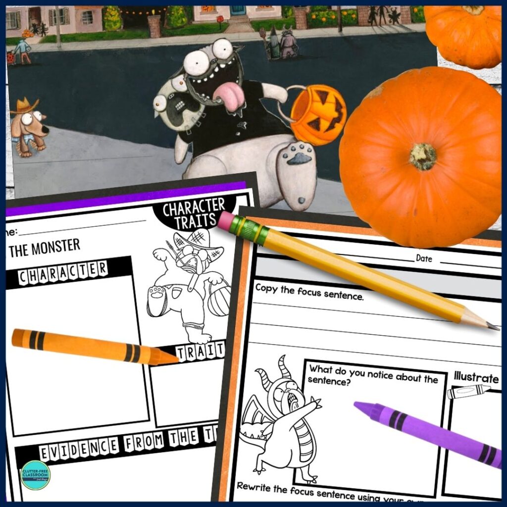 Pig the Monster worksheets