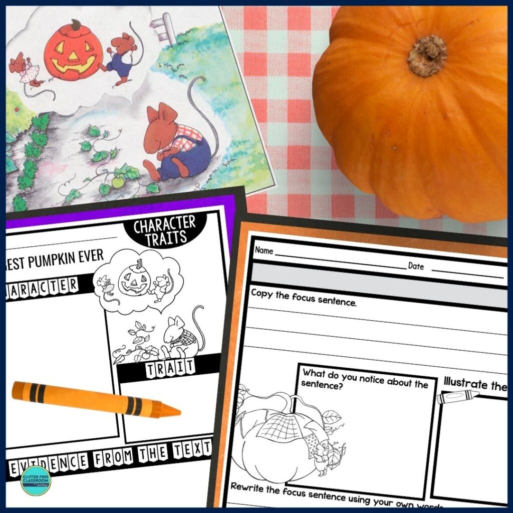 The Biggest Pumpkin worksheets