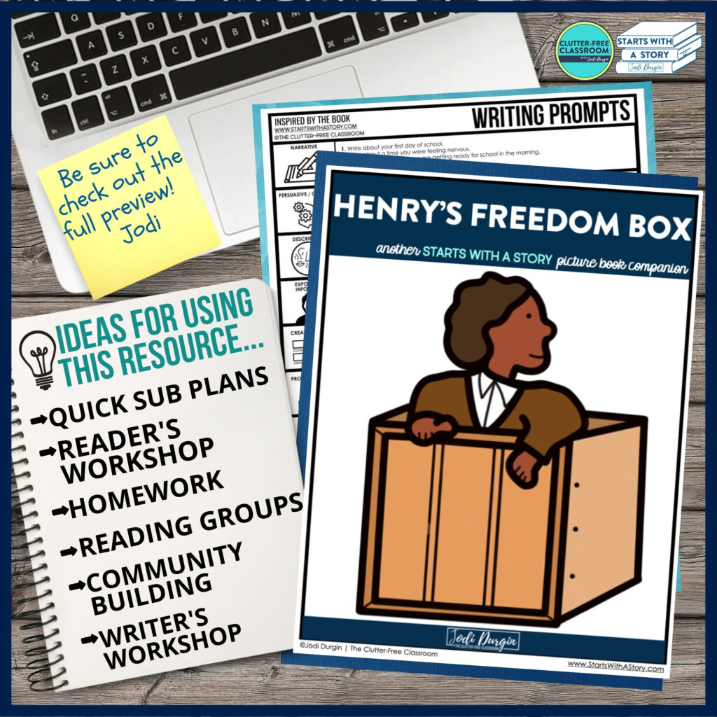 Henry's Freedom Box book activities