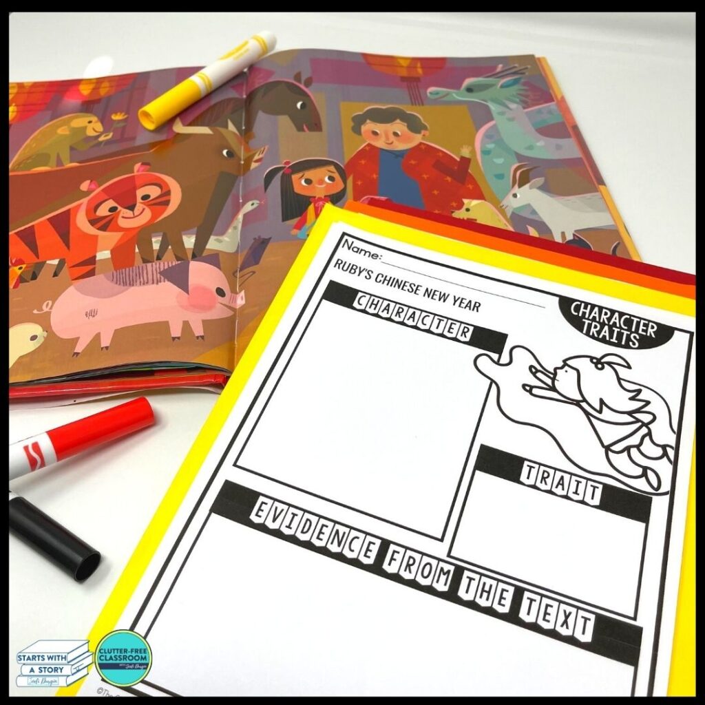 Ruby's Chinese New Year book and worksheet