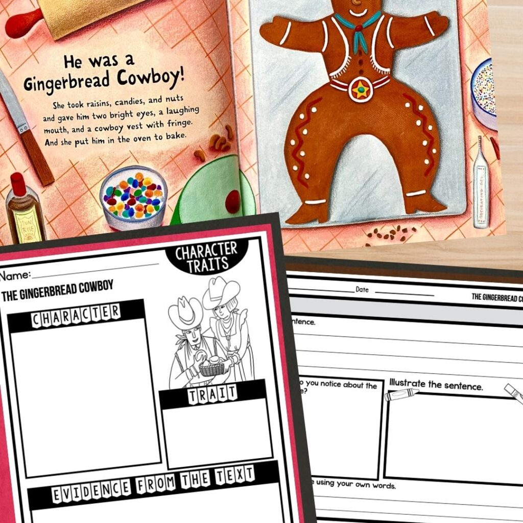 The Gingerbread Cowboy worksheets