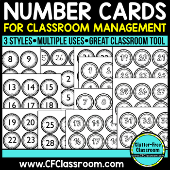 student number card labels