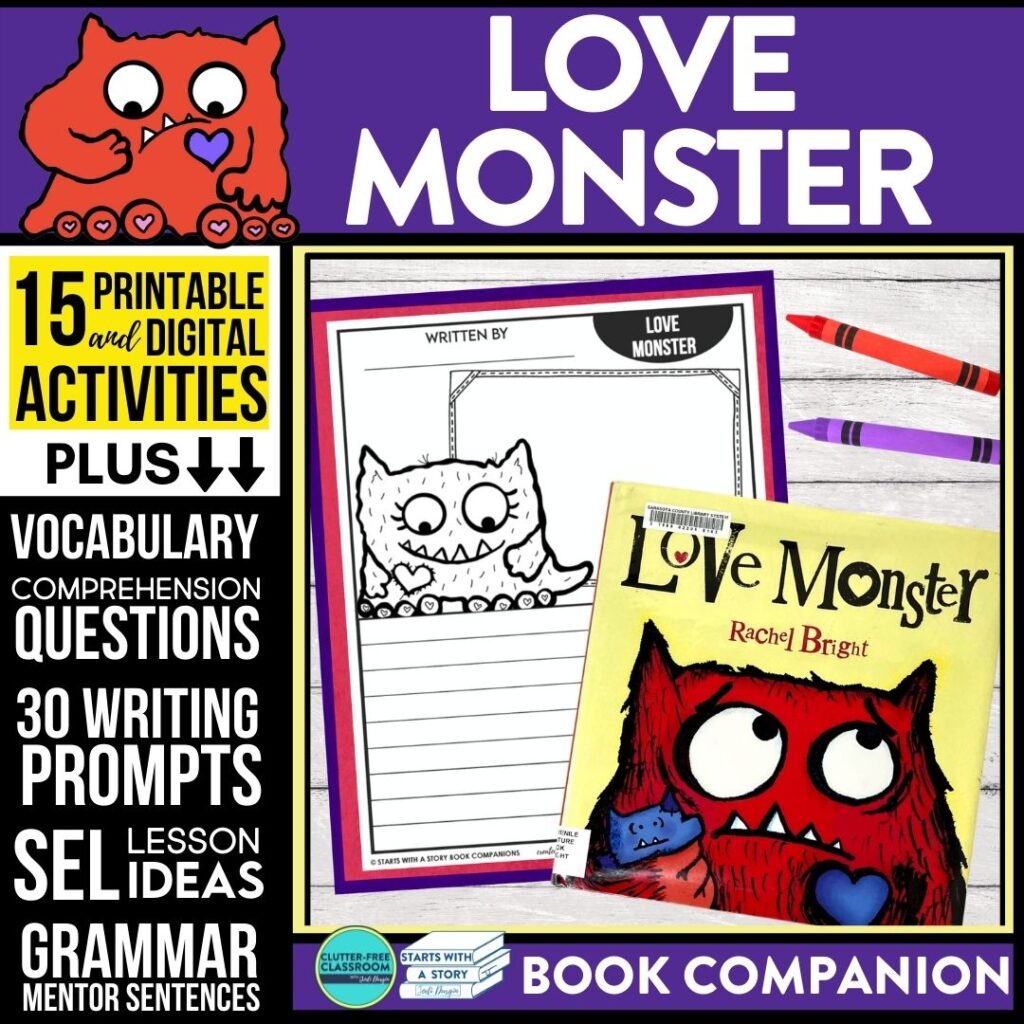 Love Monster book companion resource