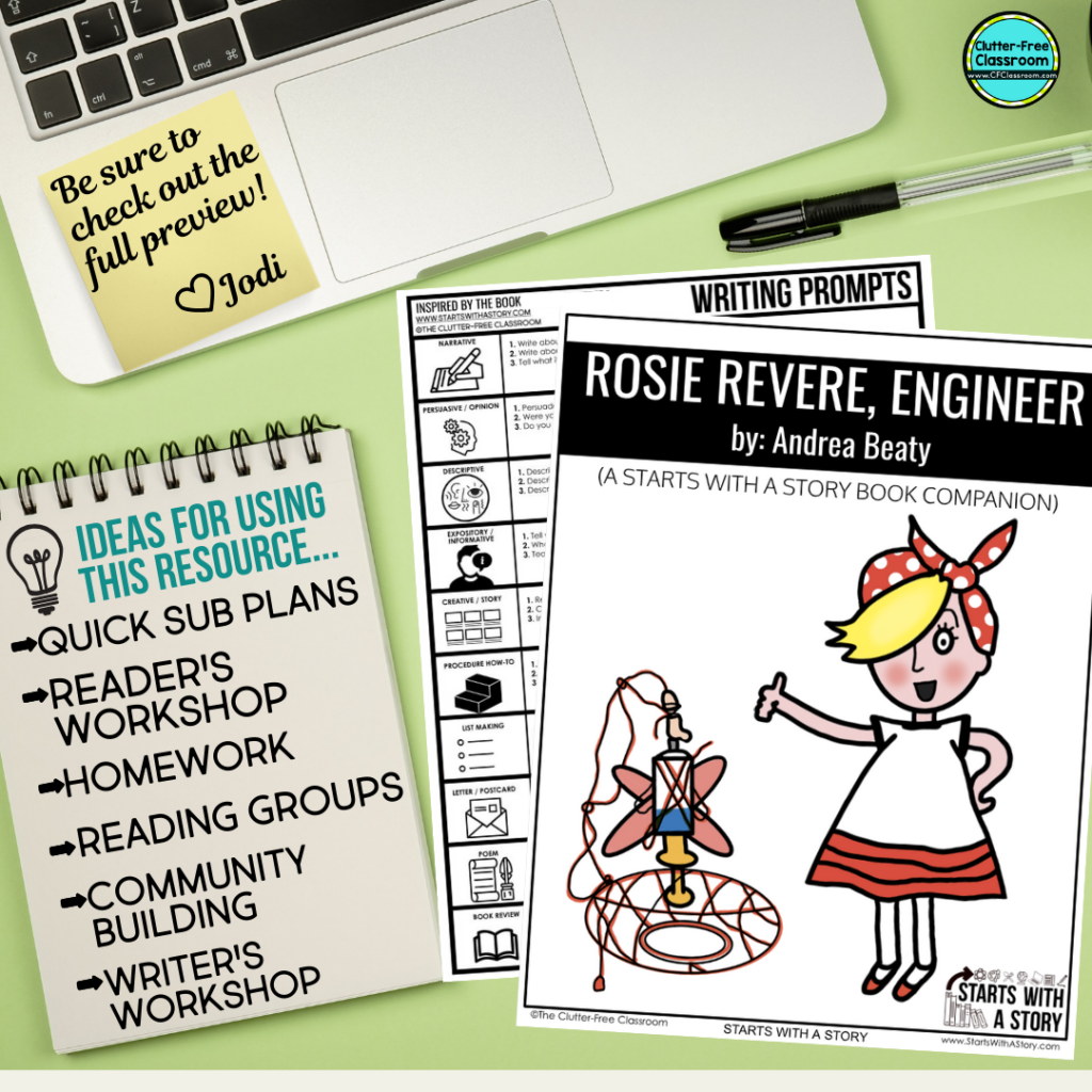 Rosie Revere, Engineer book companion